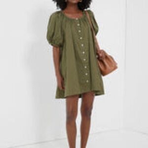 Tuckernuck Pomander Place Poplin Dress Olive